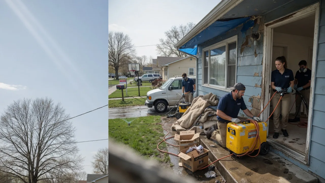 Basement Flood Cleanup in Centralia, KS near me
